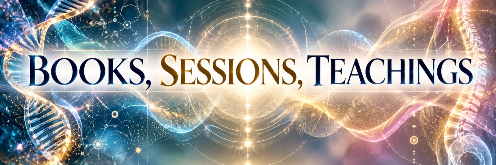 Books, Sessions, Teachings banner